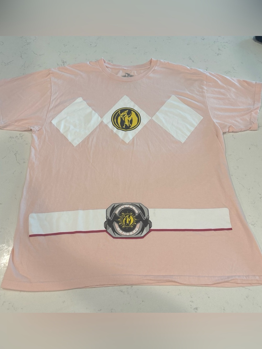 mighty morphin power rangers pink ranger  T Shirt size XL